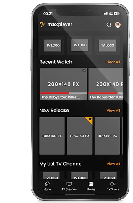 MaxPlayer Mobile App