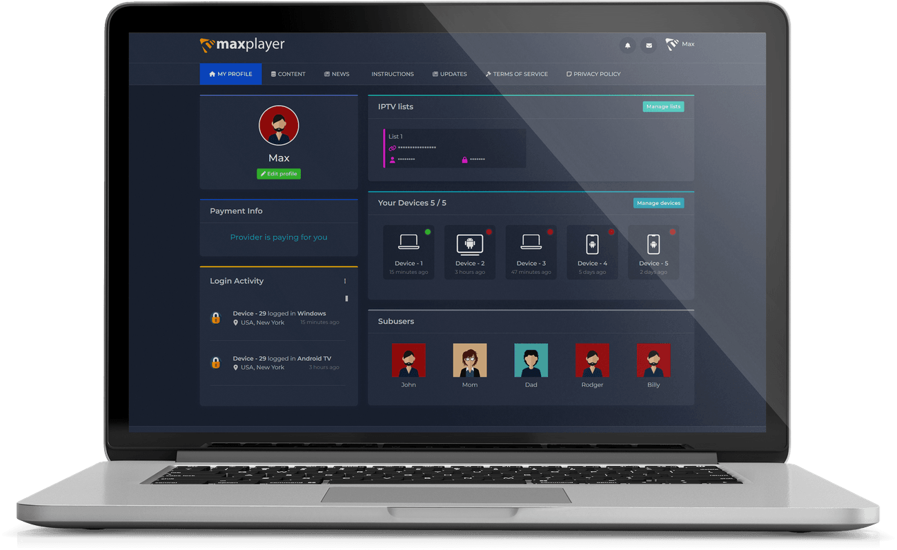 MaxPlayer on MaxPlayer — screenshot 2